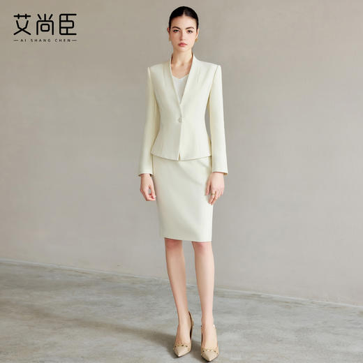 艾尚臣修身西装套装女商务通勤西服正装高级感面试职业装工作服秋 商品图4