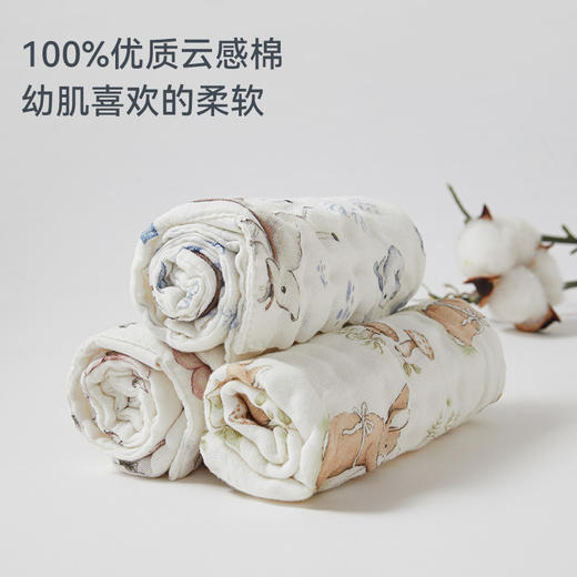 【2025秋冬新品】i-baby全棉泡泡六层纱布小方巾 商品图2