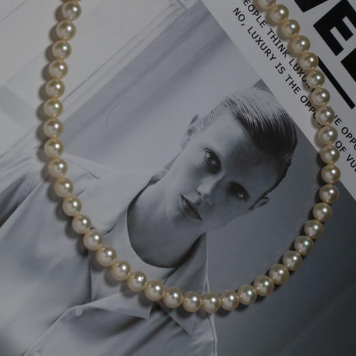 福利 akoya 羽皇金 温柔金 7-8mm ji光akoya 几乎无暇 正圆 超级干净 ji强光 细微微生长痕迹 太美了 商品图0