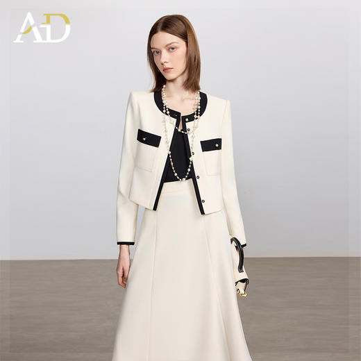 AD大方得体穿搭一整套2025新款职业装女秋季两件套装小香风外套 商品图3