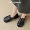 ZHR则则头层皮复古优雅乐福鞋女鞋2025新款金属衔扣百搭小皮鞋 商品缩略图6