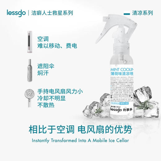 lessgo清凉喷雾50ml 户外凉感降温神器 商品图2