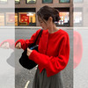 西遇毛衣慵懒高级感女秋季新款韩系圆领长袖针织开衫外套SS051655 商品缩略图2