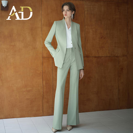 AD又a又飒套装秋装2025新款洋气喇叭裤高腰显瘦职业西装正装 商品图3