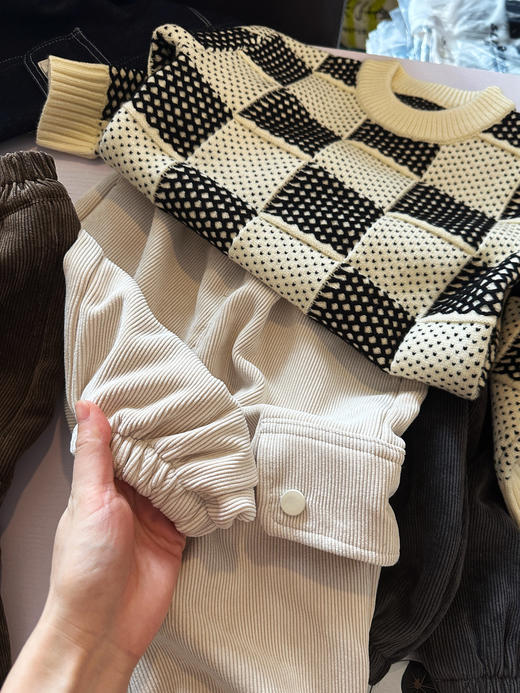 （小童码可以拍大一码）翻盖加绒长裤 合作了无数年的线下实体店品牌‼️ 商品图0