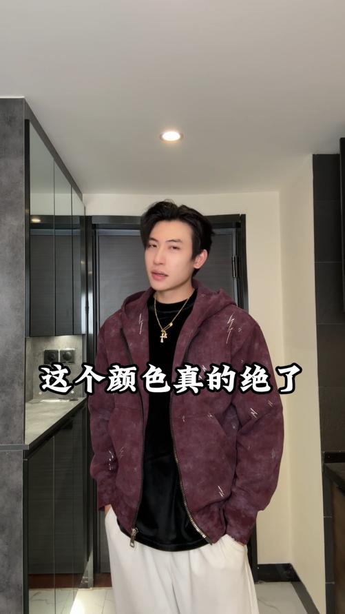 SDSA男士秋冬新款痞帅男装休闲国潮复古滴胶拉链连帽卫衣百搭舒适 商品图0