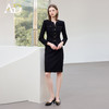 AD职场通勤职业装女秋季2025新款小香风黑色套装气质V领长袖外套 商品缩略图1
