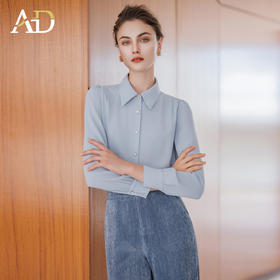 AD灯芯绒直筒裤女2025新款秋冬高级感气质衬衫两件套显瘦阔腿长裤