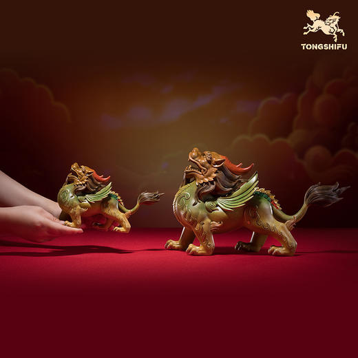 铜师傅《金背貔貅》客厅桌面铜摆件 家居装饰工艺品 商品图7