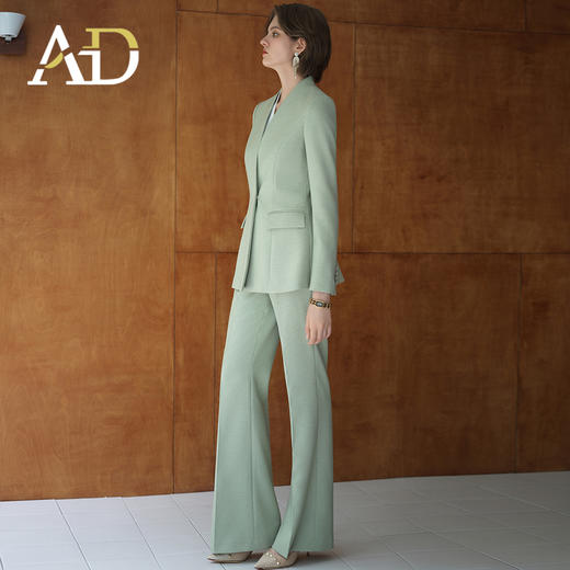 AD又a又飒套装秋装2025新款洋气喇叭裤高腰显瘦职业西装正装 商品图1