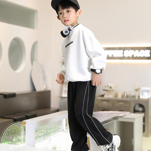 心选丨【49.9元/2条】儿童加绒裤子薄绒一体绒运动休闲裤秋冬季男童女童 商品图4