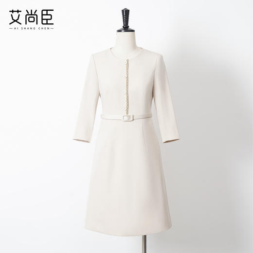 艾尚臣气质西装连衣裙女2025秋小个子轻熟风职场通勤穿搭职业正装 商品图1