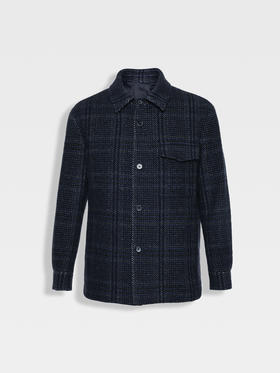 callisto蓝色绵羊毛混纺外套