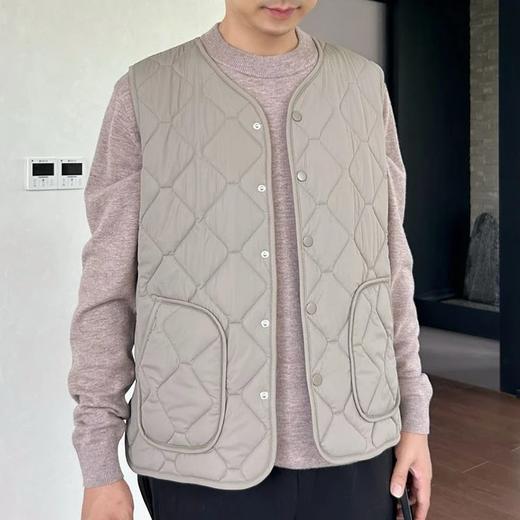 【叠穿法宝 100%羊毛夹层 防风防寒防泼】情侣款轻暖软糯内里羊毛马甲（男士W4079/女款W4078） 商品图4