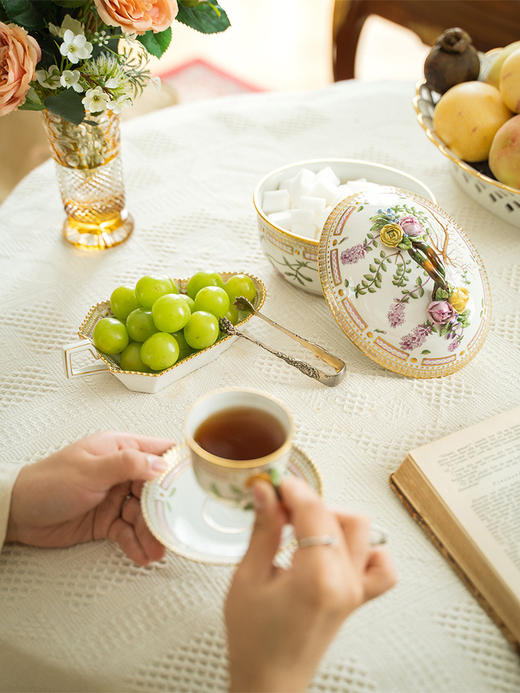 【已售】独角鹿西洋古董 20世纪中期皇家哥本哈根出品「Flora Danica 丹麦之花」系列餐具套件 商品图1