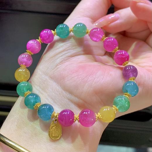 9.2mm单圈荧光碧玺手串 商品图2