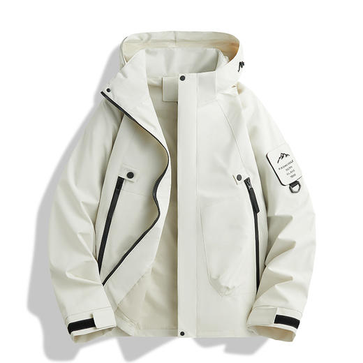 【男女新款山系冲锋衣】 防风防水户外运动薄款登山外套连帽夹克 商品图3