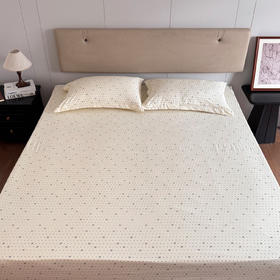 雪奈世家古法水洗棉床笠｜高温酵素砂洗工艺，越洗越柔软