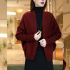 红色加厚保暖宽松针织开衫，百搭毛衣外套LJX-5036 商品缩略图3