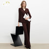 AD安可拉红西装套装女2025新款职业装气质春秋高级感主持人正装裤 商品缩略图0