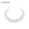 GAONAS  波澜设计白色贵气臻奢白项圈11587XW 商品缩略图0