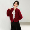 西遇毛衣开衫女高级感秋季新款法式蕾丝蝴蝶结系带针织外套SS051630 商品缩略图2
