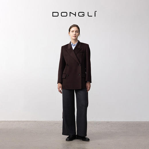 东黎 •  你本珍贵 山羊绒女士秋季戗驳领短大衣 5424 商品图3