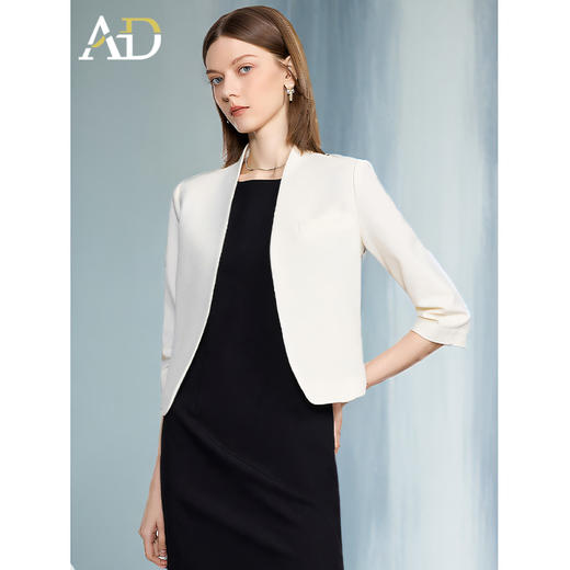 AD高端精致西装外套女2025新款秋季气质女神范职业装短款西服上衣 商品图0