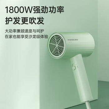 飞科（FLYCO）博锐电吹风机吹头发家用大功率不伤发便携护发吹风筒女士宿舍用 翡翠绿PH1628 /家用电器 /个护健康 /电吹风 商品图0