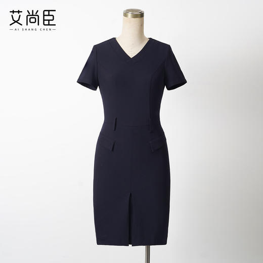 艾尚臣高级感职业套装女西装连衣裙时尚工装酒店前台两件套工作服 商品图3