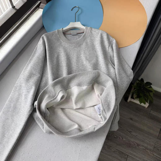 简约百搭2025春秋新款时尚宽松休闲刺绣圆领套头毛圈卫衣上衣男款！ 商品图2