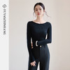 FUYAO扶摇 【100%绵羊毛】黑色显瘦打底衫女新款修身百搭针织衫冬 商品缩略图3