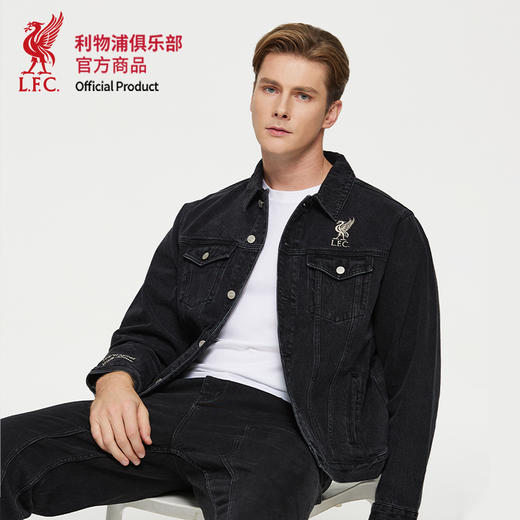 【官方正版】利物浦俱乐部 | 秋季新款休闲牛仔夹克休闲简约外套 商品图3