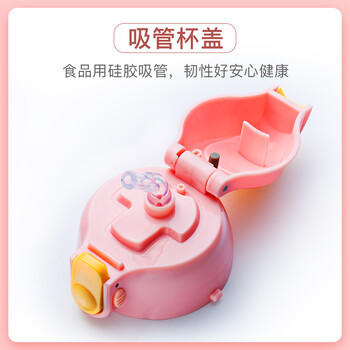 FGA富光儿童保温杯316不锈钢男女学生吸管水杯子双饮大容量壶580ML /厨具 /水具 /保温杯 商品图7