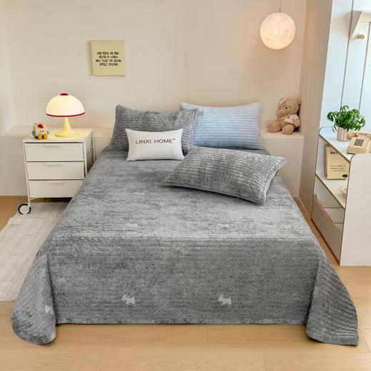 小鸟来信床上三件套暖绒床盖 商品图1