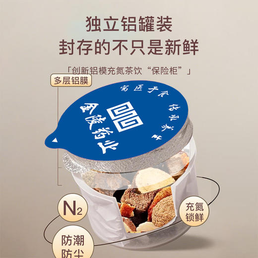 金陵 人参枸杞黄精男神茶/红参黄芪玫瑰女神茶 冬季进补养生茶 天然食材 寓医于食 传承养生 商品图4