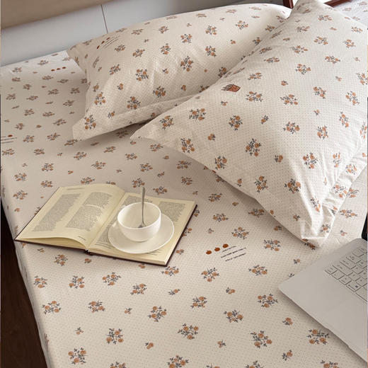 雪奈世家古法水洗棉床笠｜高温酵素砂洗工艺，越洗越柔软 商品图1