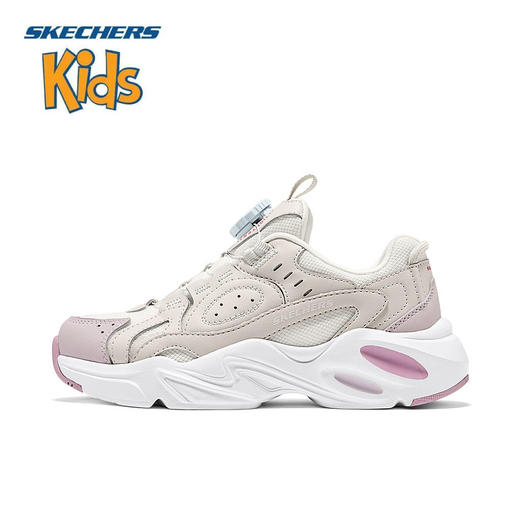 Skechers斯凯奇旋钮扣时尚童鞋女童老爹鞋减震运动鞋319072L-NAT 商品图0