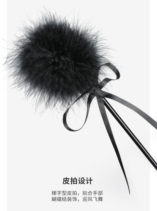 谜姬情趣羽毛棒黑色 商品图4