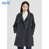 NUTS冬季新款气质修身时尚百搭中长款毛呢外套女241156099 商品缩略图0