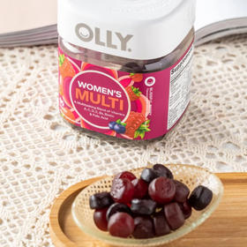 【买2件送睡眠软糖】OLLY女士/男士复合维生素软糖90粒/瓶|科学配比，每天2颗补充全天维生素