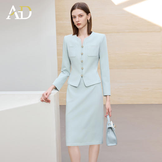 AD小香风西装套装女高端洋气穿搭一整套2025新款职业装名媛两件套 商品图1