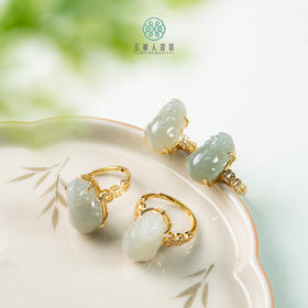 DS925和田玉戒指-貔貅可调节