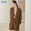 NUTS商场同款春秋款时尚通勤气质宽松直筒百搭西装外套女2I3048015 商品缩略图3
