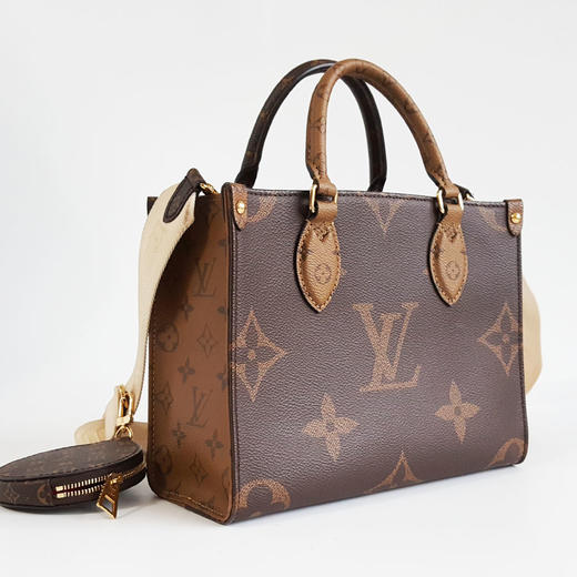 【95新】LV路易威登ONTHEGO小号M46373经典款小号老花ONTHEGO宽肩带单肩手提包131025NJS05 现售价：17000！ 商品图2