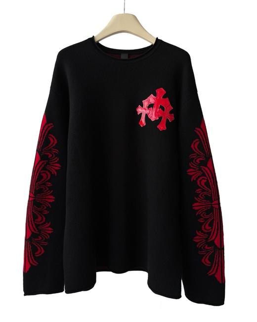 中性款羊毛混纺针织毛衣C01 商品图0