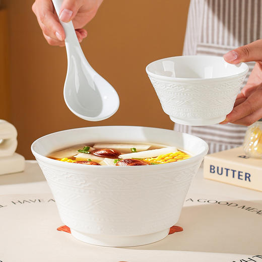 Trees&wind雕中古法盘釉下彩系列|餐桌C位就属它！可进微波/消毒柜/洗碗机 商品图3