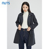 NUTS冬季新款气质修身时尚百搭中长款毛呢外套女241156099 商品缩略图2