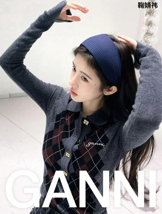 原单版本GANNI菱格polo针织衫101109 商品图0