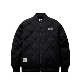 安踏羽绒服男冬季复古学院风茄克外套防泼水保暖羽绒服152548917